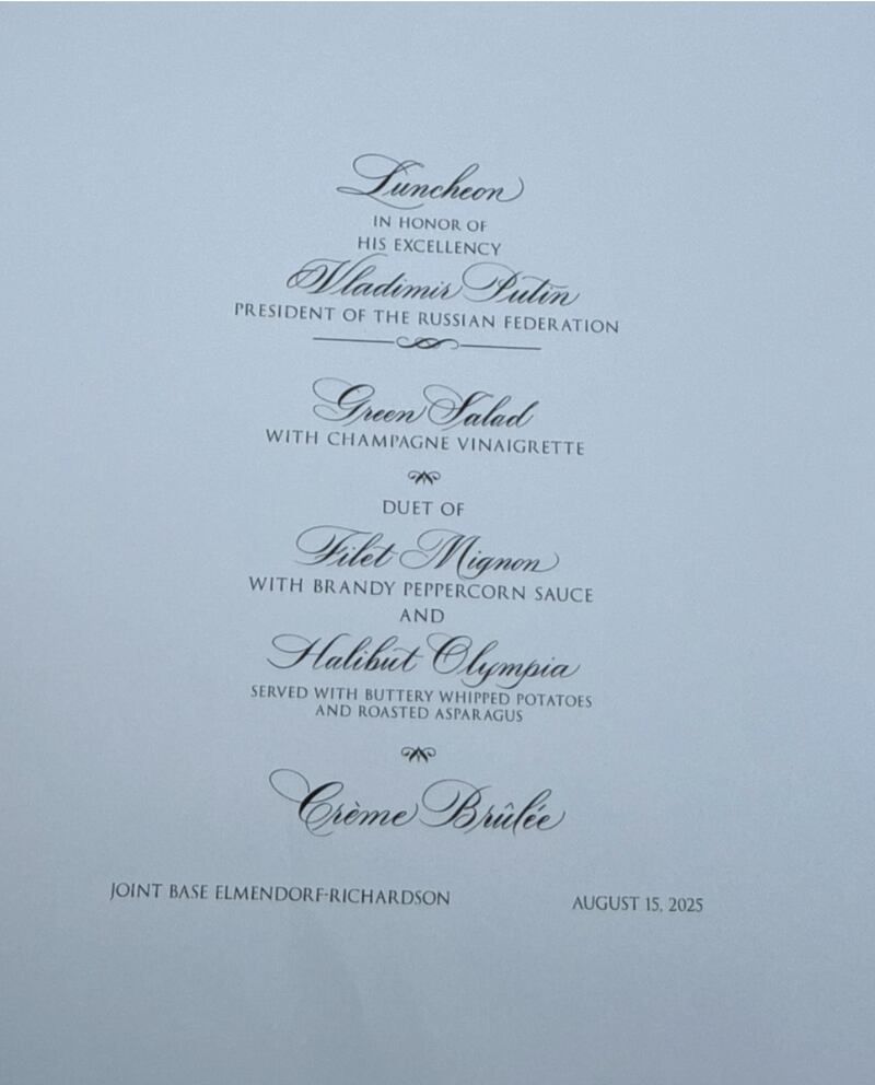Trump-Putin Summit Document