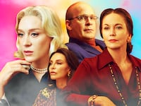 Photo illustration of the cast of 'Feud: Capote vs. the Swans'
