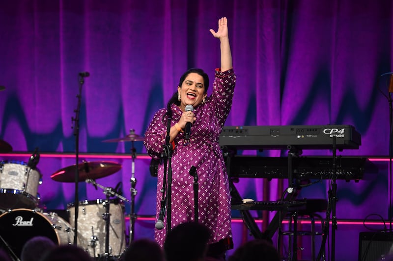 Zarna Garg performs onstage during at Casa Cipriani on November 16, 2024 in New York City.
