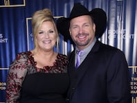 Trisha Yearwood and Garth Brooks attend a gala at the Intrepid Sea-Air-Space Museum in New York City on September 26, 2019.