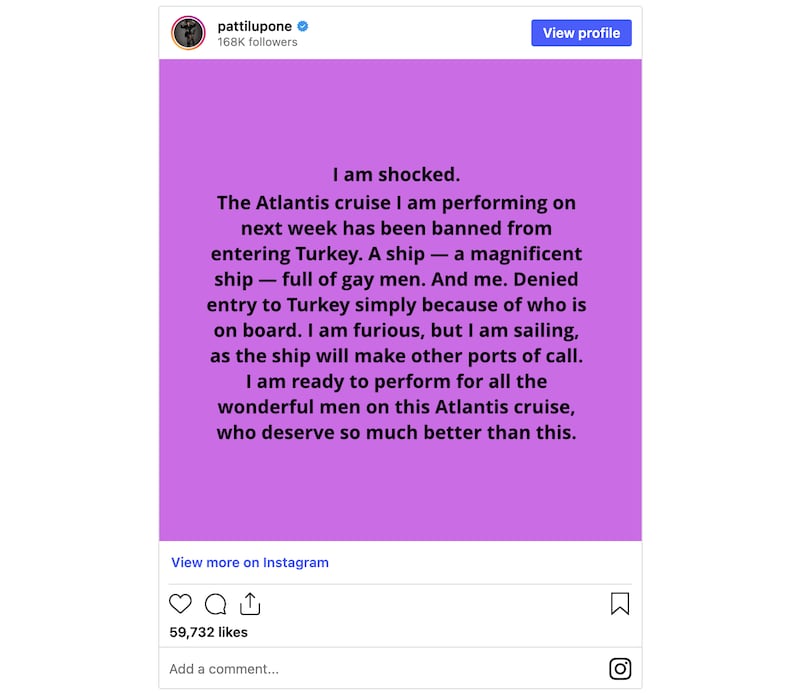 A screenshot of Instagram