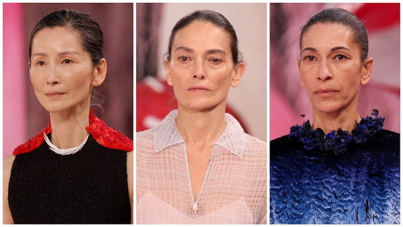 Christina Chung, Laura Ponte, and Leslie Venus walking at the Chanel Haute Couture Spring/Summer 2026 show.