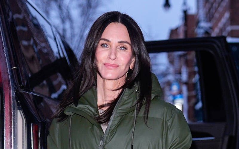 Courtney Cox is seen on February 23, 2026, in New York City.