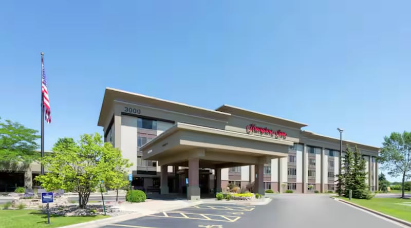The Hampton Inn in Eagan, where the concerning incident took place.