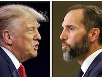 Side-by-side photos of Donald Trump and Jack Smith.