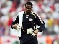 Shaka Hislop, now an ESPN analyst, at the 2006 FIFA World Cup in Germany.