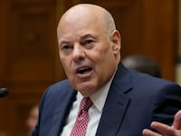 U.S. Postmaster General Louis DeJoy testifies during a House Oversight Subcommittee on Government Operations and Federal Workforce hearing on Capitol Hill May 17, 2023 in Washington, DC.