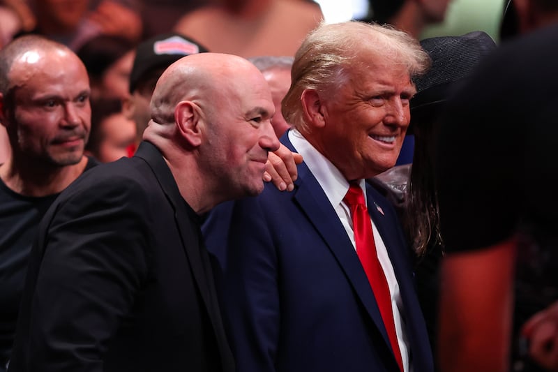 Joe Rogan and Donald Trump.
