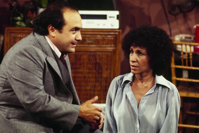Actors Danny DeVito and Rhea Perlman, who share three children, appeared in the early-1980s hit television show "Taxi."