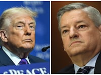 Donald Trump and Ted Sarandos.