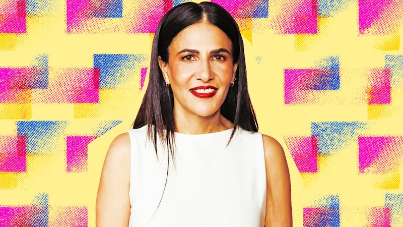 A photo illustration of Jenni Konner.