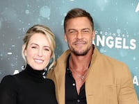 Catherine and Alan Ritchson attend the "Ordinary Angels" New York Premiere two years ago.