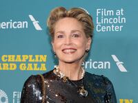 A photo of Sharon Stone on a red carpet