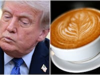 Trump and a cup of coffee