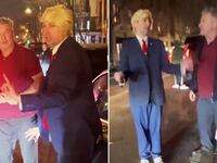 Trump impersonator Jason Scoop and Alec Bladwin.