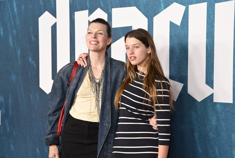 Ever Anderson at the premiere of "Dracula," where she looked strikingly similar to her mother, actress Milla Jovovich.