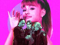A photo illustration of Ariana Grande, Kali Reis, Finn Bennett, and Jodie Foster.