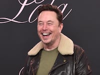 South African Tesla CEO Elon Musk arrives for the Premiere of the movie 'Lola' at the Bruin theatre, in Los Angeles, on February 3, 2024.