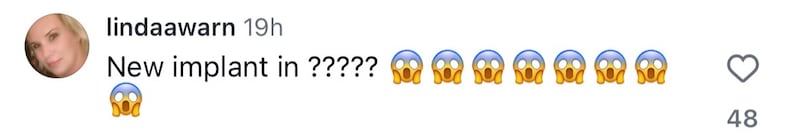 Instagram comment