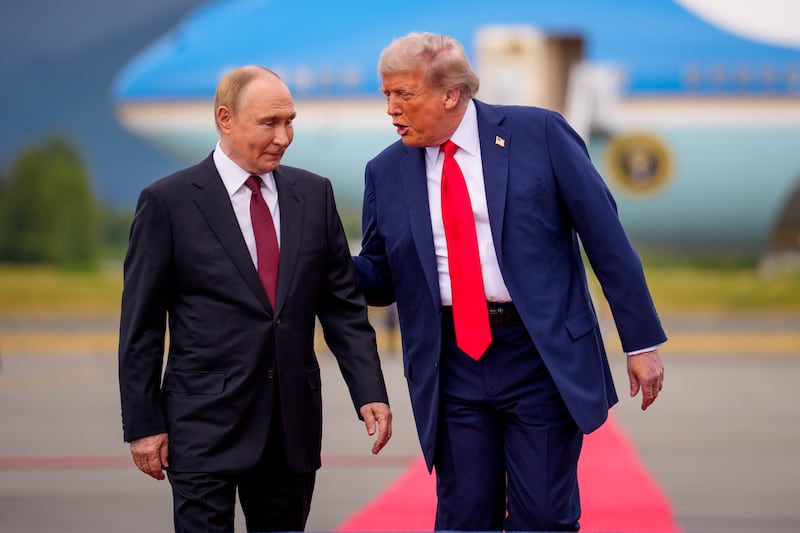 Donald Trump and Vladimir Putin