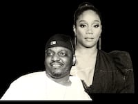 illustration featuring Tiffany Haddish and Aries Spears