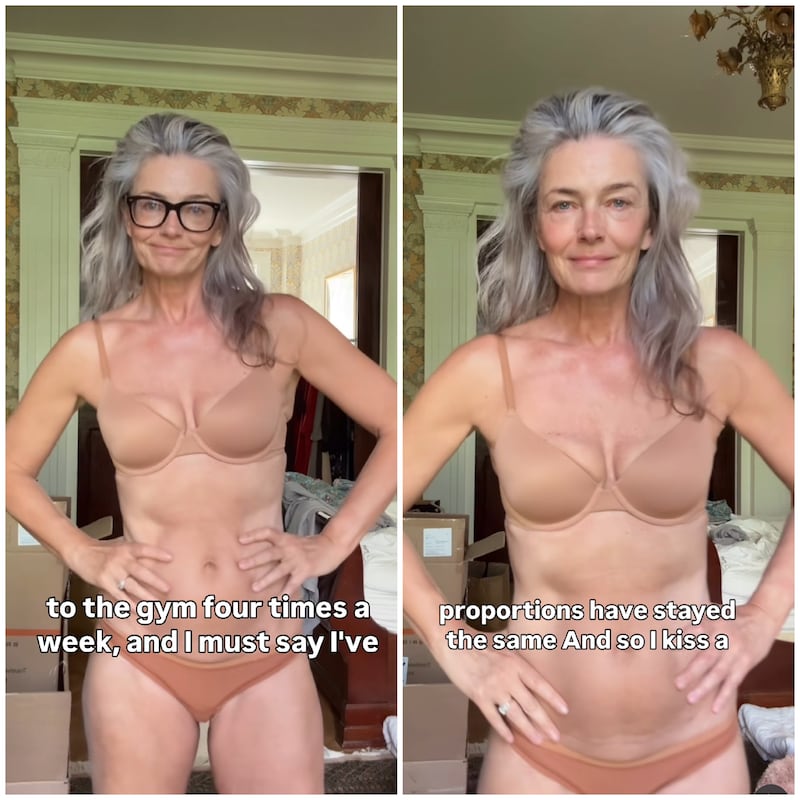 Paulina Porizkova shares what her body looks like and where she has gained weight and muscle in a video posted on her Instagram.