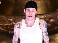 Pete Davidson walks the runway during the Alexander Wang Collection