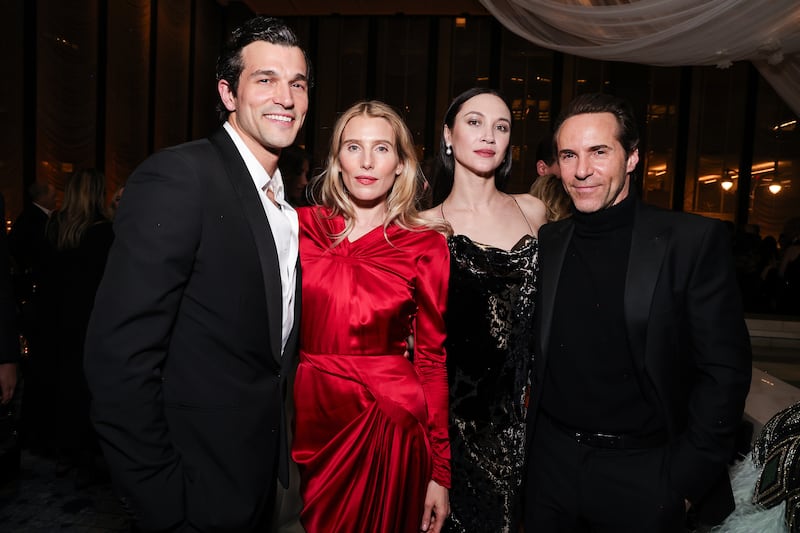 NEW YORK - FEBRUARY 3: Paul Anthony Kelly, Dree Hemingway, Sydney Lemmon and Alessandro Nivola attend the party at The Pool following the premiere of FX’s “Love Story: John F. Kennedy Jr. & Carolyn Bessette” on February 3, 2026 in New York City.