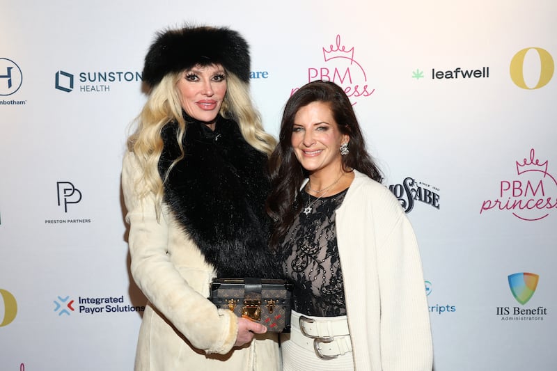 Brandi Glanville and Rachel Strauss attend the red carpet for a screening of Rachel Strauss’ Documentary "Side Effects May Include” during the Sundance Film Festival on January 25, 2026, in Park City, Utah.