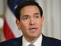 US Secretary of State Marco Rubio speaks during a meeting with Paraguay's Foreign Minister Ruben Ramirez Lezcano at the State Department in Washington, DC on December 15, 2025.
