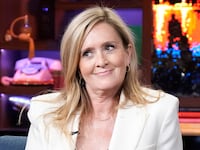 WATCH WHAT HAPPENS LIVE WITH ANDY COHEN -- Episode 20142 -- Pictured: Samantha Bee -- (Photo by: Charles Sykes/Bravo)