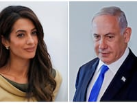 Amal Clooney and Benjamin Netanyahu