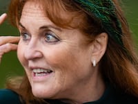 Sarah Ferguson, Duchess of York attends the Christmas Morning Service at Sandringham Church on December 25, 2023 in Sandringham