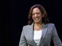 Kamala Harris smiling.
