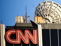 Photo of the CNN logo.