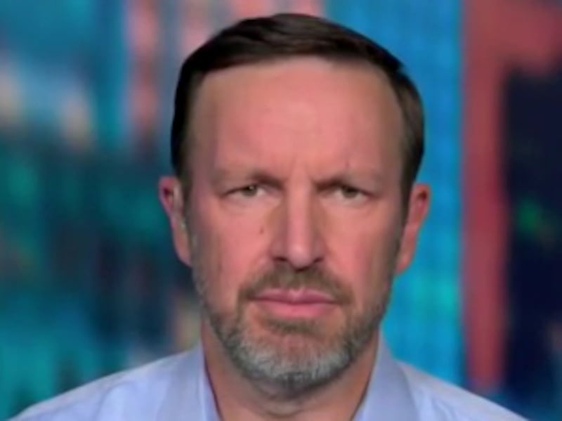 Sen. Chris Murphy appeared stunned when Erin Burnett told him the Pentagon would livestream a firing-squad execution. (CNN)