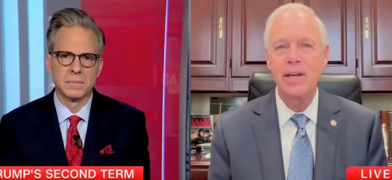 Jake Tapper and Ron Johnson