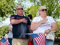 People in Washington D.C. celebrate July 4, 2025.