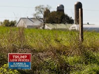 A Trump sign in Lancaster County, PA