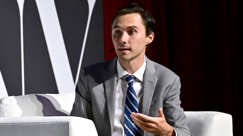 David Hogg speaks onstage during the Fast Company Innovation Festival 2024 at BMCC Tribeca PAC on September 17, 2024 in New York City.