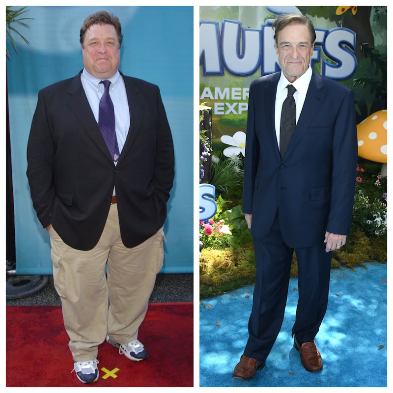 John Goodman in 2004 and in 2025.
