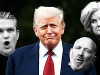 Donald Trump, Howard Lutnick, Susie Wiles, and Pete Hegseth