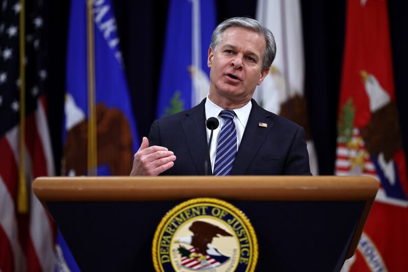 former FBI Director Christopher Wray