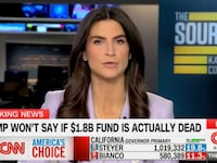 Kaitlan Collins claps back at Donald Trump.