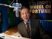 Wheel of Fortune suspended announcer Jim Thornton amid allegations of accessing an inappropriate site aboard a flight.