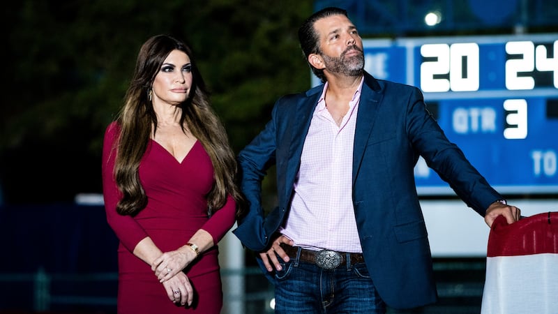Kimberly Guilfoyle and Donald Trump Jr.