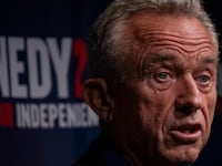 Independent presidential candidate Robert F. Kennedy Jr. speaks during a campaign event.