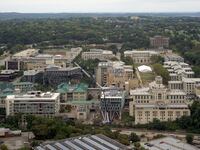 An aerial photo of the Carnegie Mellon University campus.