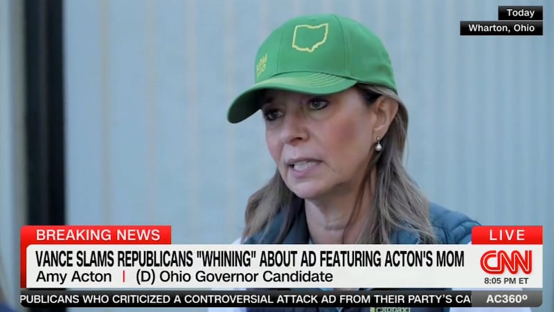 Amy Acton said she won’t let her billionaire opponent’s stunts distract her.