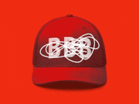 MAGA hat with "BBB" crossed out